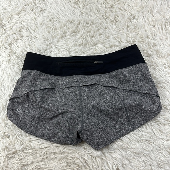 Lululemon Speed Up Short *2.5" Heather Lux Multi Black / Black (First Release) - Picture 3 of 4